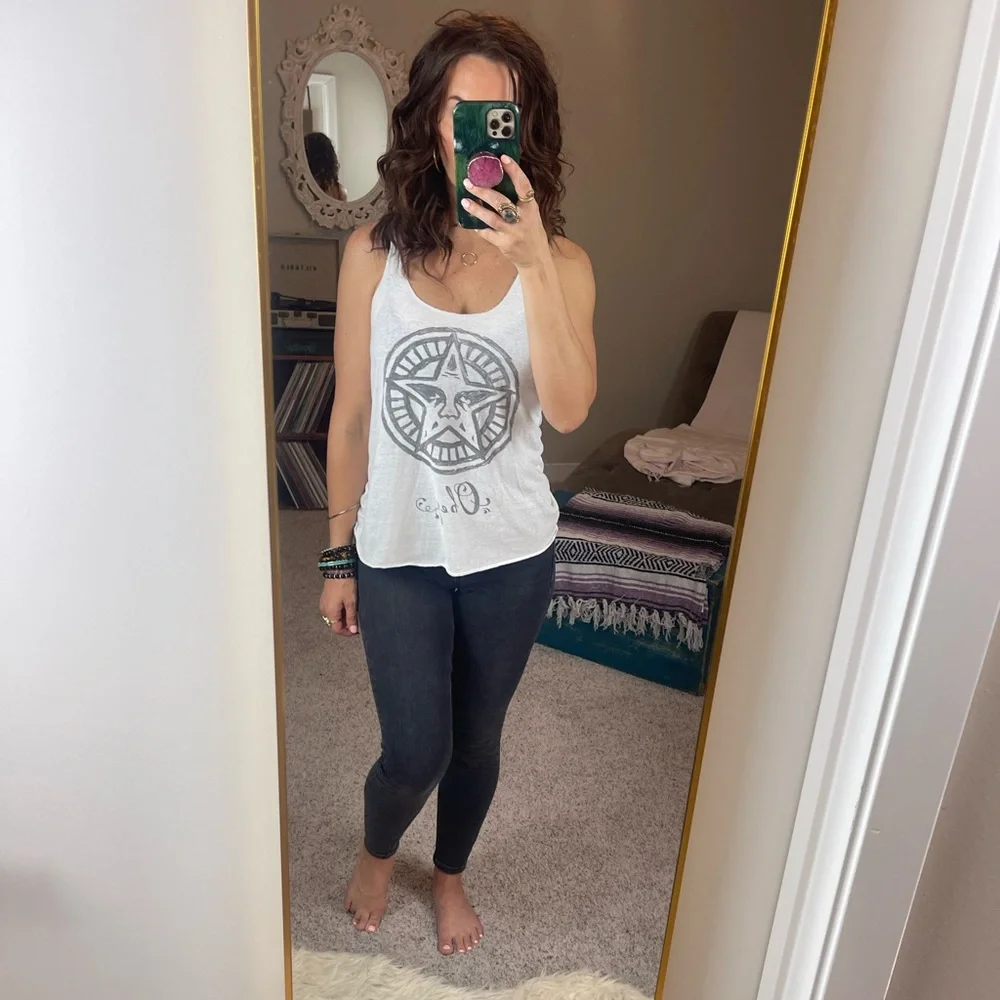 OBEY • Racerback Tank • White • M - Picture 8 of 11